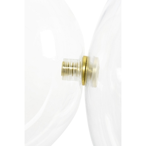 Lampa wisząca CAPRI LINE 3 złota - 180 LED, aluminium, szkło - Moosee